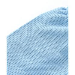 Babyhug Cotton Full Length Thermal Leggings Solid- Blue - Image 6