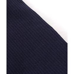 Babyhug Cotton Full Length Thermal Leggings Solid- Dark Navy - Image 6