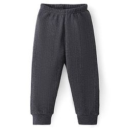 Babyhug Cotton Full Length Thermal Leggings Solid - Grey - Image 7