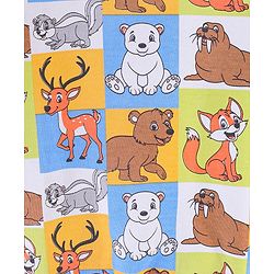 Babyhug Cotton Full Sleeves Sweatshirt Fox & Deer Print- Blue Green & Yellow - Image 13