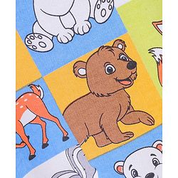 Babyhug Cotton Full Sleeves Sweatshirt Fox & Deer Print- Blue Green & Yellow - Image 14