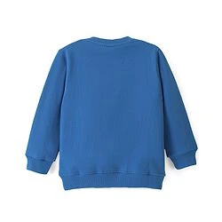 Babyhug Cotton Knit Full Sleeves Panda & Text Graphics Sweatshirts Pack of 2 - Blue & Yellow - Image 10