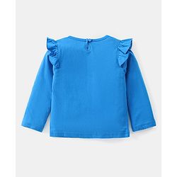 Babyhug Cotton Knit Full Sleeves Top with Floral & Polka Dots Print Pack of 3 - Pink Blue & Dark Pink - Image 3