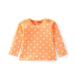 Babyhug Cotton Knit Full Sleeves Tops With Floral & Polka Dot Print Pack of 3 - Multicolor - Image 12