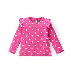 Babyhug Cotton Knit Full Sleeves Tops with Polka Dot & Text Print Pack of 3 - Multicolor - Image 38