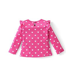 Babyhug Cotton Knit Full Sleeves Tops with Polka Dot & Text Print Pack of 3 - Multicolor - Image 39