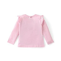 Babyhug Cotton Knit Full Sleeves Tops with Polka Dot & Text Print Pack of 3 - Multicolor - Image 5