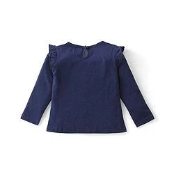 Babyhug Cotton Knit Full Sleeves Tops with Polka Dot & Text Print Pack of 3 - Multicolor - Image 7
