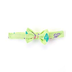 Babyhug Cotton Knit Half Sleeves Frock with Bloomer & Headband Butterfly Printed - Green - Image 14