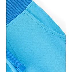 Babyhug Cotton Looper Full Length Lounge Pant Text Print - Blue - Image 7