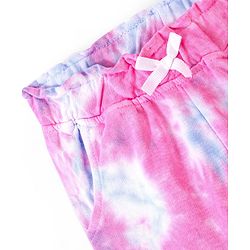 Babyhug Cotton Looper Full Length Lounge Pant Tie Dye Print- Pink - Image 6