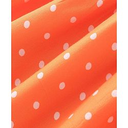 Babyhug Cotton Woven Frock with Half Sleeves T-Shirt Polka Dot Print - Multicolour - Image 16