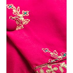 Babyhug Cotton Woven Full Sleeves Kurta Dhoti Set with Borcade Jacket & Floral Embroidery - Teal Blue - Image 22