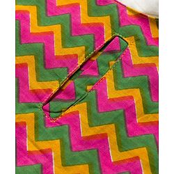 Babyhug Cotton Woven Full Sleeves Kurta Dhoti Set with Jacket & Aztec Design - White - Image 10