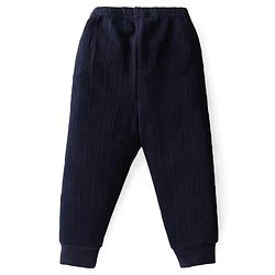 Babyhug Full Length Thermal Bottom Solid Colour -Navy Blue - Image 6