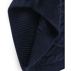 Babyhug Full Sleeves Sweater with Cable Knit Design - Navy - Image 9