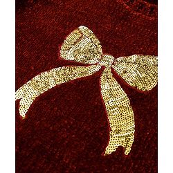 Babyhug Knitted Full Sleeves Soft Chenille Yarn Pullover Sweater With Sequin Detailing - Maroon - Image 4