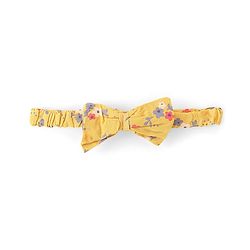 Babyhug Rayon Full Sleeves Dress Floral Printed with Headband - Yellow - Image 4