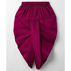 Babyhug Rayon Woven Full Sleeves Solid Kurta Dhoti Set with Sequenced Nehru Jacket - Magenta Pink - Image 28