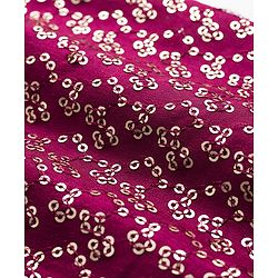 Babyhug Rayon Woven Full Sleeves Solid Kurta Dhoti Set with Sequenced Nehru Jacket - Magenta Pink - Image 40